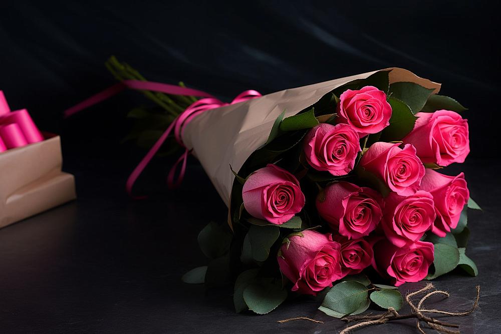 Букет 11 роз Пинк в Красногорском Алтайского края