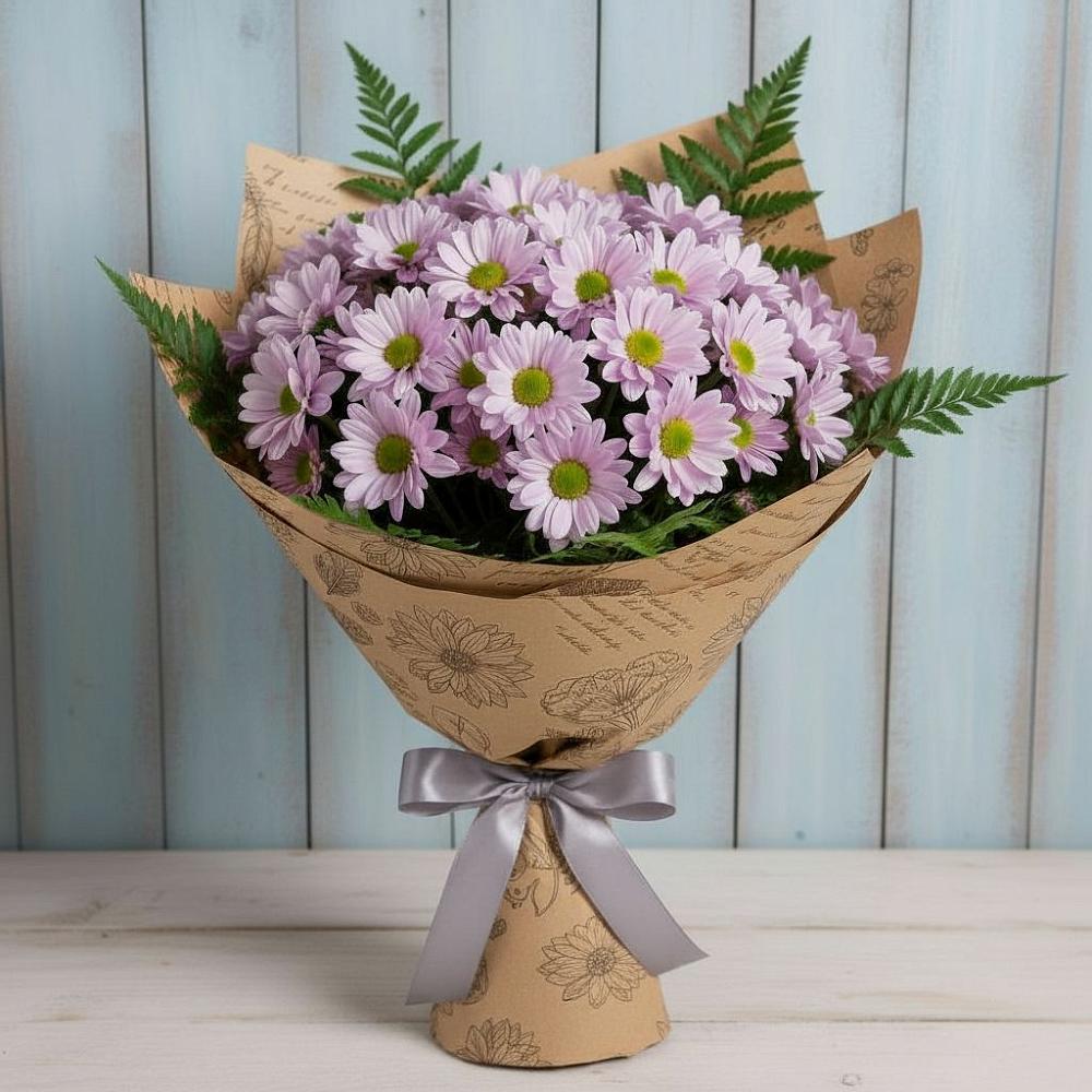Букет цветов из: Хризантемы в Красногорском Алтайского края