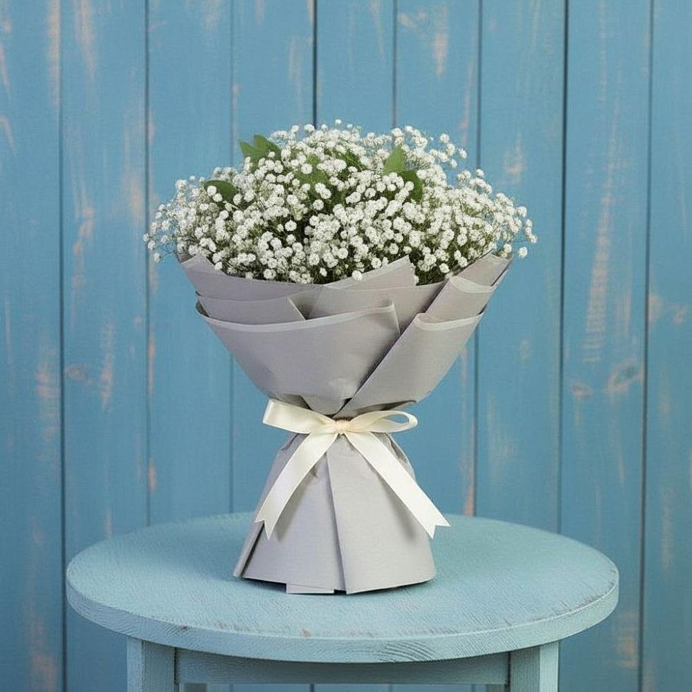 Букет цветов из: Гипсофила в Красногорском Алтайского края