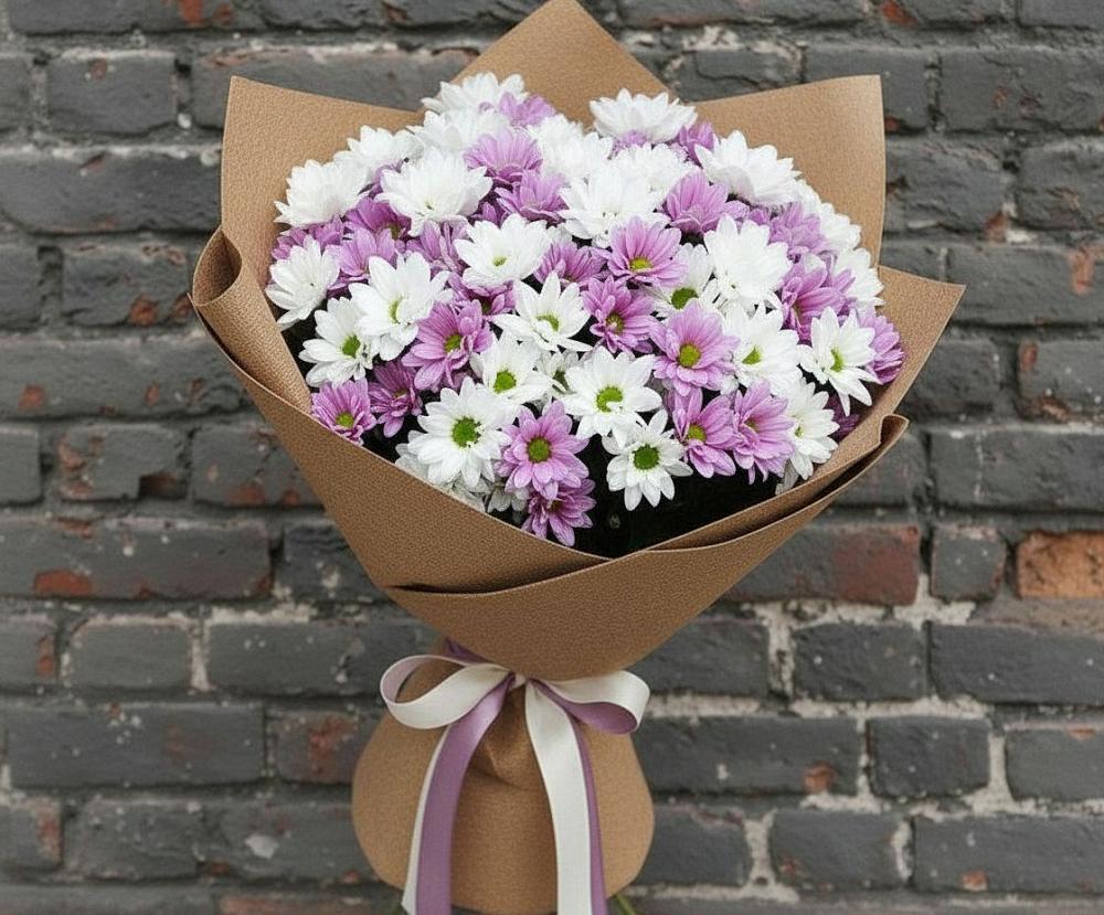 Букет цветов из: Хризантемы в Красногорском Алтайского края