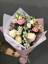 Букет цветов из:  Альстромерии, Розы и Лизиантусы #REPLACE_PRED# Красногорском Алтайского края