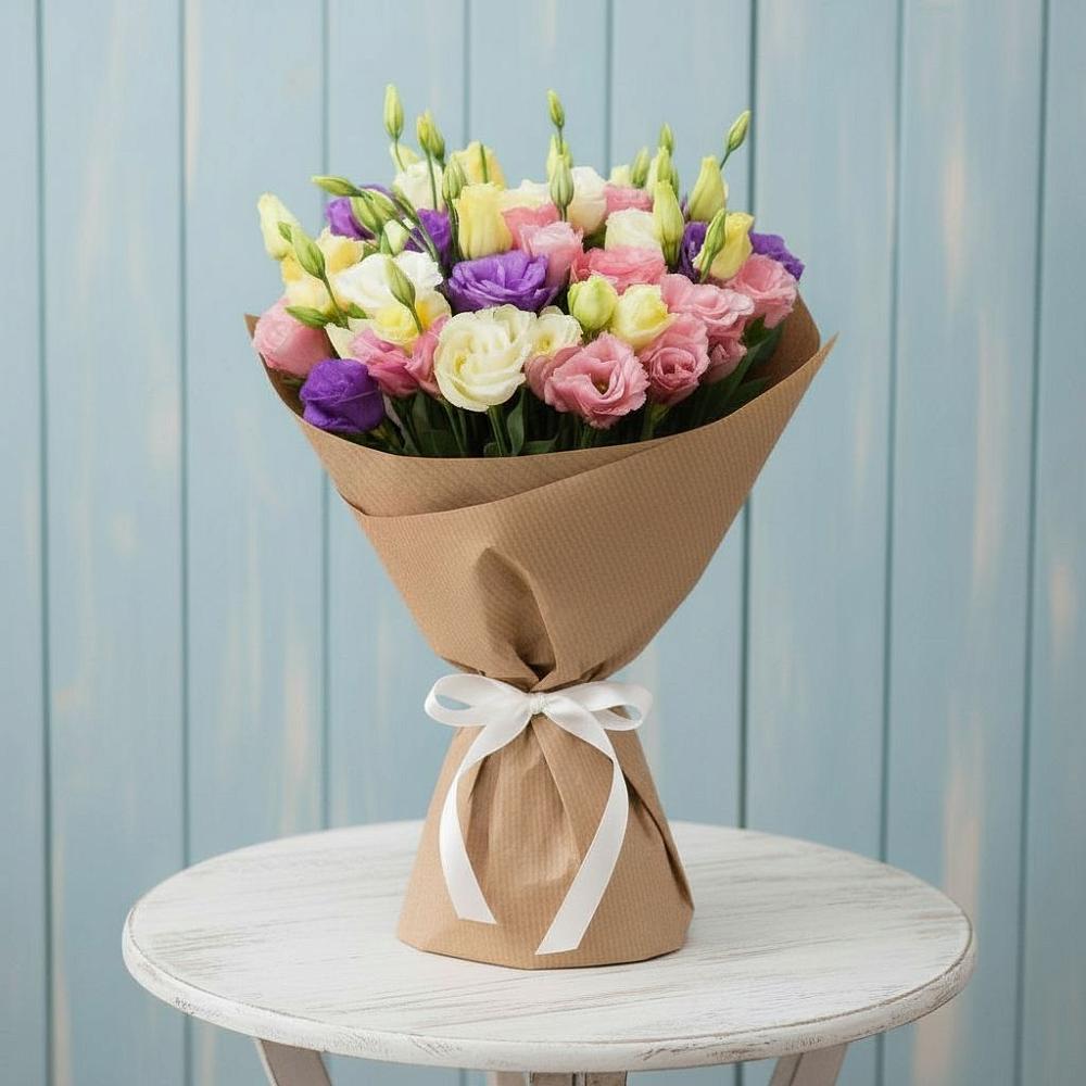 Букет цветов из: Лизиантусы в Красногорском Алтайского края