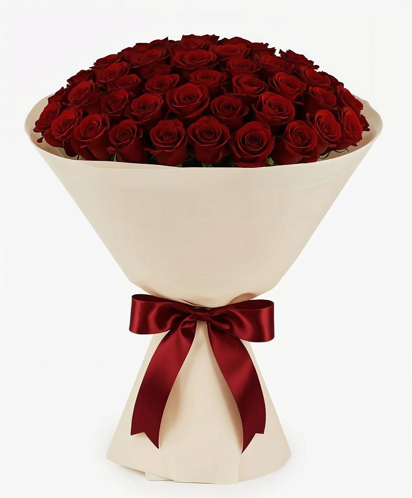 Букет 101 Бордовая роза Блэк Бакарра в Красногорском Алтайского края