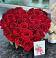 Цветочная композиция из Розы в виде сердца в Красногорском Алтайского края